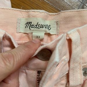 Madewell pastel jeans 100%cotton